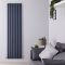 Radiateur design vertical en aluminium – Anthracite – 180 cm x 47 cm – Vitality Air