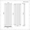 Hudson Reed Vitality - Radiateur design en aluminium vertical – Anthracite – 180 cm x 23 cm – Double rang