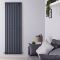 Hudson Reed Vitality - Radiateur design en aluminium vertical – Anthracite – 180 cm x 23 cm – Double rang