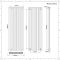 Radiateur design vertical aluminium – 180 cm x 59 cm – Anthracite – Double rangs – Vitality Air