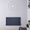 Radiateur design horizontal - 60 cm x 107 cm - Anthracite - Aluminium - Double rang - Vitality Air