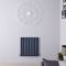 Radiateur design horizontal - 60 cm x 59 cm - Anthracite - Aluminium - Double rang - Vitality Air