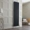 Radiateur style fonte vertical en aluminium – Anthracite – 180 cm x 45 cm – Double rangs – Esmé