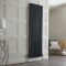 Radiateur style fonte vertical en aluminium – Anthracite – 180 cm x 54 cm – Double rangs – Esmé