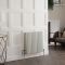 Radiateur style fonte horizontal en aluminium - H. 60 cm - Choix de finitions et de tailles - Esmé