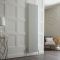 Radiateur style fonte vertical en aluminium – Blanc – 180 cm x 45 cm – Double rangs – Esmé