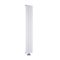 Radiateur design vertical - 160 cm x 28 cm - Blanc - Aluminium - Raccordement central - Aurora