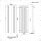 Radiateur design vertical en aluminium - Avec raccordement central - Blanc - 160 cm x 56,5 cm - Aurora