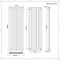 Radiateur design vertical - 180 cm x 59 cm - Aluminium - Blanc - Vitality Air