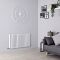 Radiateur design horizontal - 60 cm x 107 cm - Blanc - Aluminium - Double rang - Vitality Air