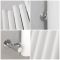 Radiateur aluminium design vertical – Blanc – 160 cm x 39 cm - Laeto