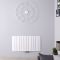 Radiateur design horizontal - Blanc - 60 cm x 113,5 cm - Aluminium - Raccordement central - Aurora