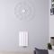 Radiateur design horizontal - Blanc - 60 cm x 37,5 cm - Aluminium - Raccordement central - Aurora