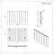 Radiateur design horizontal - Blanc - 60 cm x 94,5 cm - Aluminium - Raccordement central - Aurora