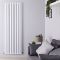 Radiateur design vertical - 180 cm x 59 cm - Aluminium - Blanc - Vitality Air