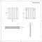 Radiateur design horizontal - 60 cm x 59 cm - Blanc - Aluminium - Double rang - Vitality Air