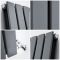 Radiateur design vertical anthracite - Choix de tailles - Delta