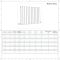 Radiateur design horizontal - 63,5 cm - Blanc - Choix de largeurs - Delta