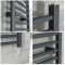 Sèche-serviettes électrique incurvé – Anthracite – 180 cm x 50 cm - Artle