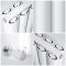 Radiateur design vertical - 180 cm x 59 cm - Aluminium - Blanc - Vitality Air