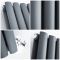 Radiateur design vertical – Anthracite – 160 cm x 47,2 cm – Double rangs – Vitality