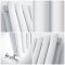 Radiateur design vertical – Blanc – 178 cm x 59 cm  – Rang double – Vitality