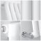 Radiateur design vertical – Blanc – 140 cm x 35,4 cm  – Rang simple – Vitality