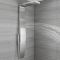 Colonne de douche thermostatique avec pommeau, douchette et buses hydromassantes – Chromé - Select