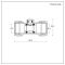 Vanne d'isolation - Chrome - 1,5 cm