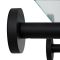 Étagère en verre moderne – Noir mat - Nox