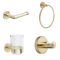 Pack de 4 accessoires - Or satiné - Ayanna