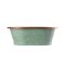 Vasque en cuivre rétro - 53 cm x 34,5 cm x 18 cm -  Cuivre avec extérieur vert-de-gris