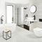 Support douchette mural rond noir -  Nox