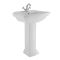 Lavabo sur colonne rétro – 1 trou – 60,5 cm - Chester
