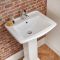 Lavabo sur colonne rétro – 1 trou – 60,5 cm - Chester