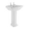 Lavabo sur colonne rétro - 2 trous - 88 cm x 60,5 cm x 47 cm - Chester