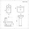 Pack WC et lavabo rétro – Monotrou – Blanc – Chester