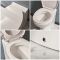 Cuvette WC moderne à poser avec abattant à fermeture douce - Select