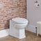 Cuvette WC à poser avec abattant blanc – Hauteur confortable – Choix de finitions des charnières - Richmond