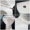 Pack WC à poser – Avec abattant à fermeture douce – Bouton de chasse d'eau chromé – Belstone