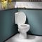 Pack WC à poser – Avec abattant à fermeture douce – Bouton de chasse d'eau chromé – Belstone