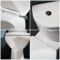 Pack WC à poser – Avec abattant à fermeture douce – Bouton de chasse d'eau noir – Belstone