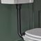 Cuvette WC avec réservoir semi-bas et abattant blanc – Hauteur confortable – Choix de finitions du kit de chasse d’eau - Richmond