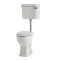 Cuvette WC avec réservoir semi-bas et abattant blanc – Hauteur confortable – Choix de finitions du kit de chasse d’eau - Richmond