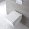 Cuvette WC suspendu moderne – Blanc - Halwell