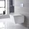Cuvette WC suspendu moderne – Blanc - Halwell