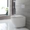 Cuvette WC suspendu moderne – Sans bride – Blanc - Ashbury