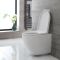 Cuvette WC suspendu moderne – Sans bride – Blanc - Ashbury