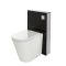 WC Alswear à poser avec meuble – 50 cm – Noir – Saru