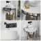 Console lavabo avec plan de travail - Choix de finitions et de vasque - Nitido